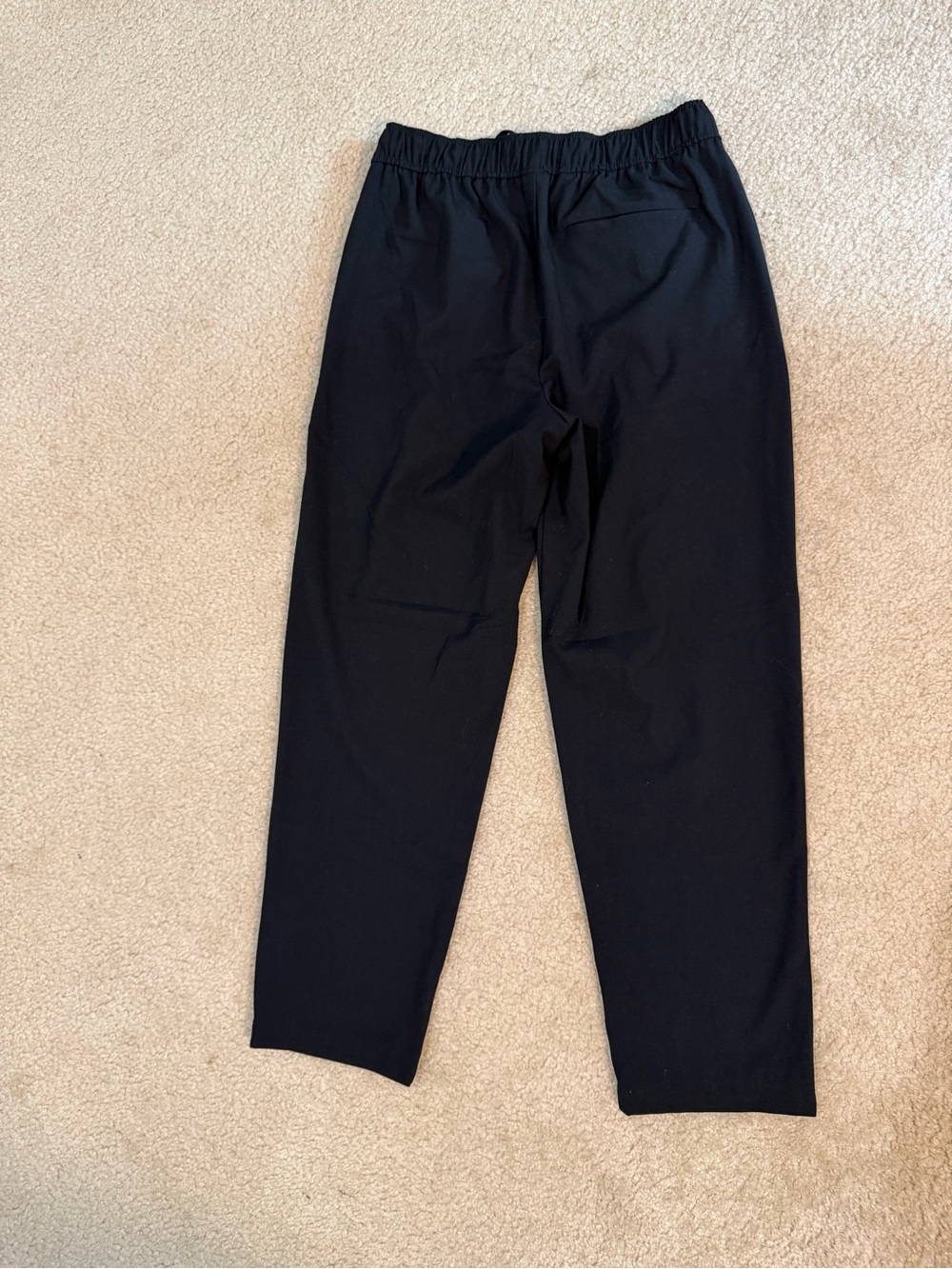Black Wide-Leg Drawstring Pants - Picture 2 of 3